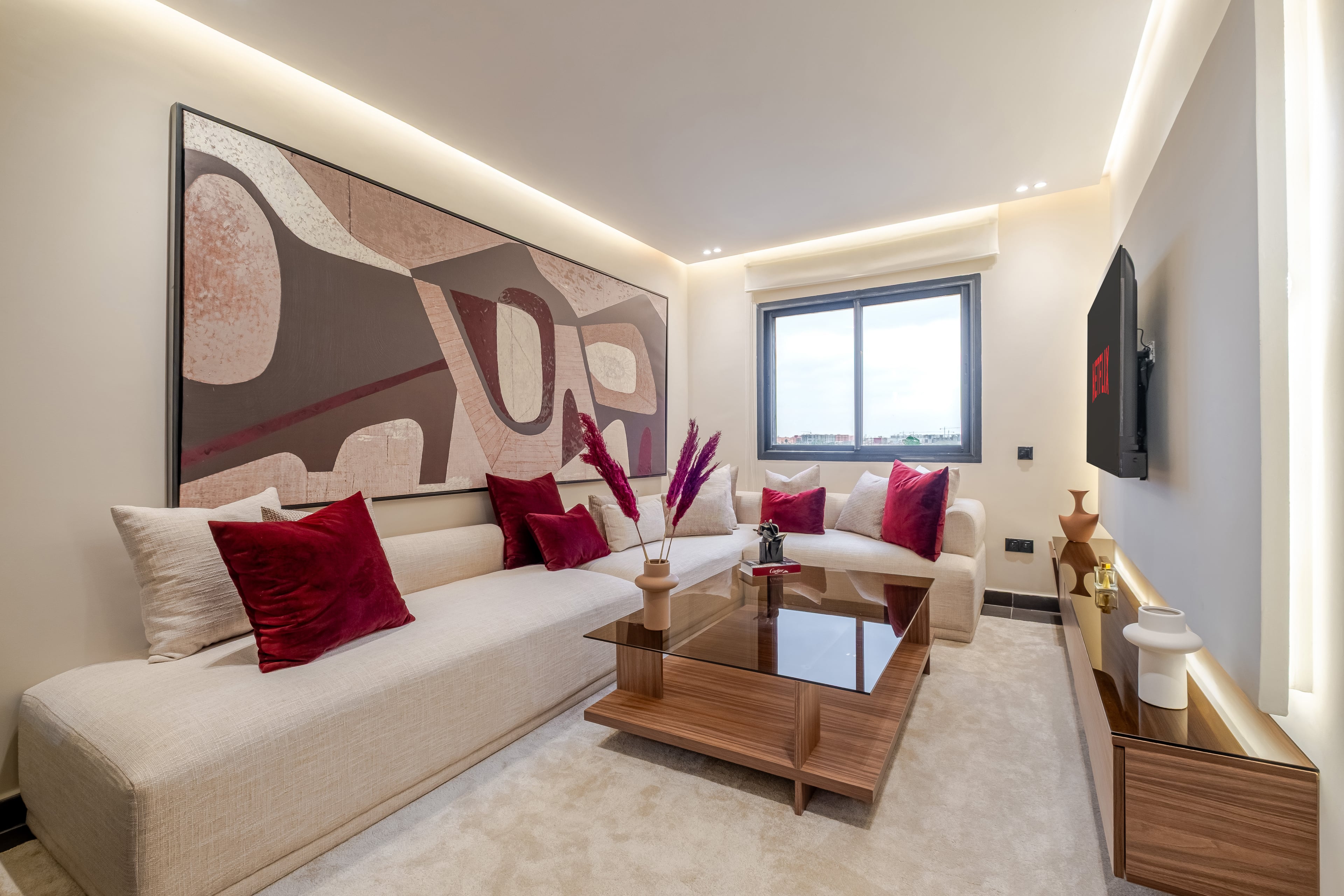 Vue de Appartement Luxe 1Ch • Cœur Guéliz • Gare à pied à Marrakech, propriété gérée par LAVEE